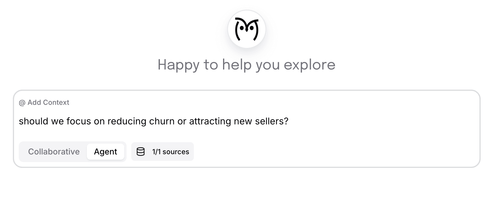 Magnowlia AI analytics interface showing data visualization and natural language query